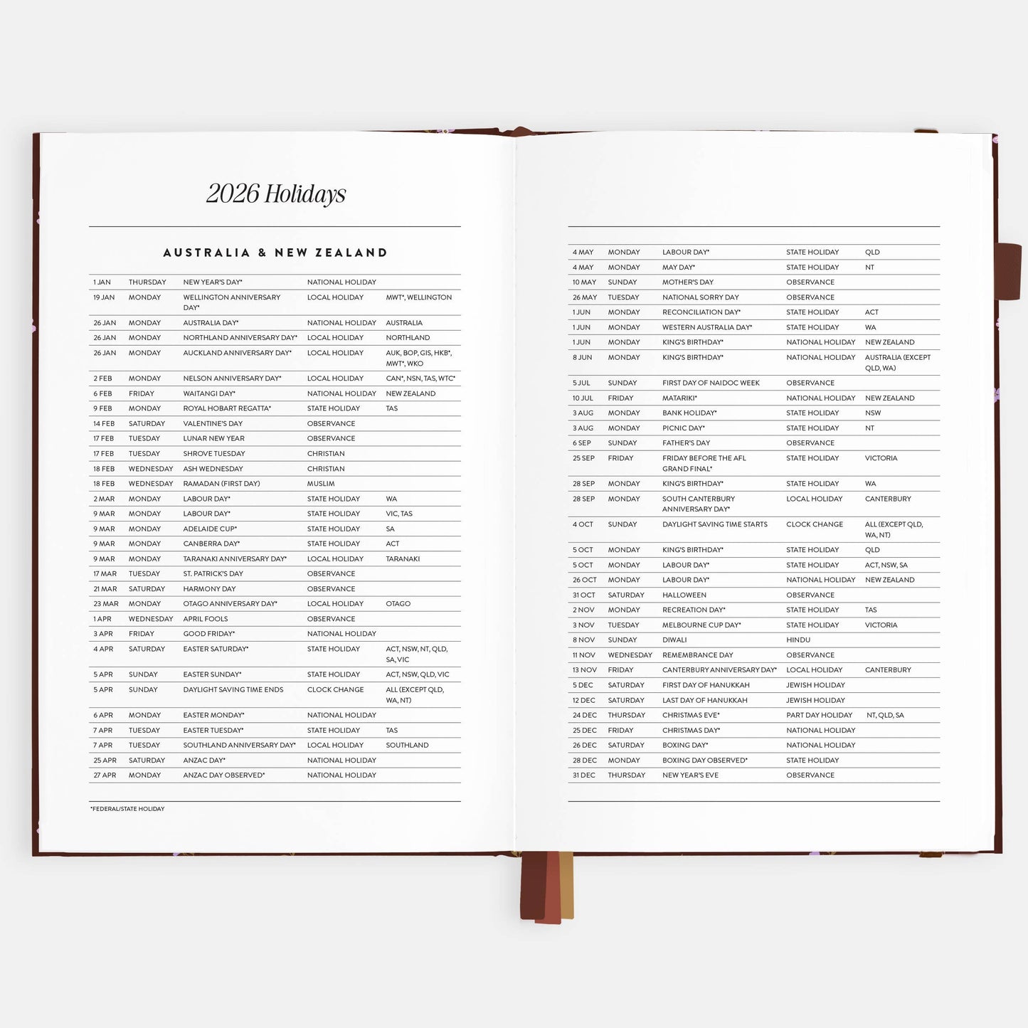Fox & Fallow - 2026 Wisteria A5 Vertical Planner