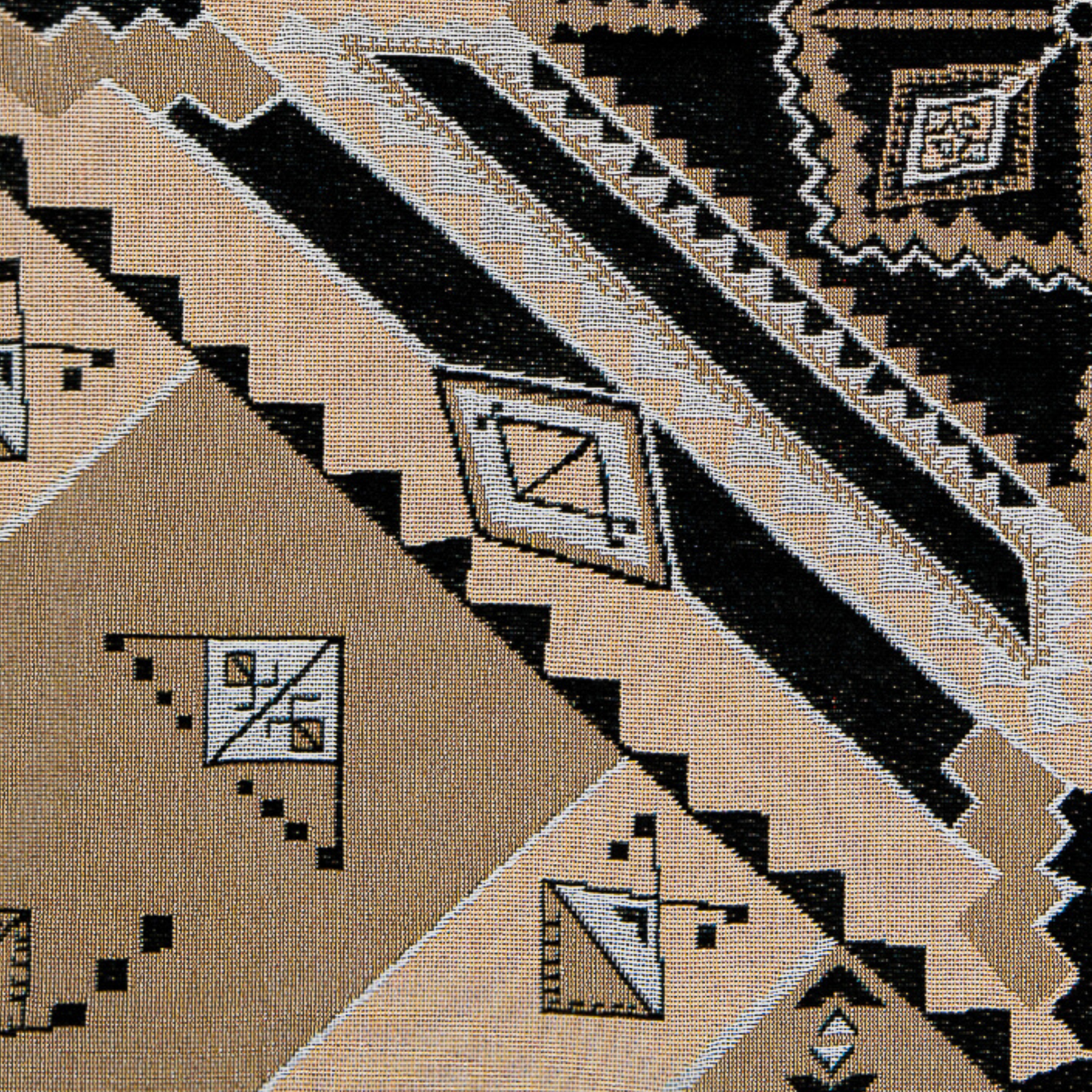 'Nowhere Man' Woven Picnic Rug/Throw: Large 170x200cm | HENDEER