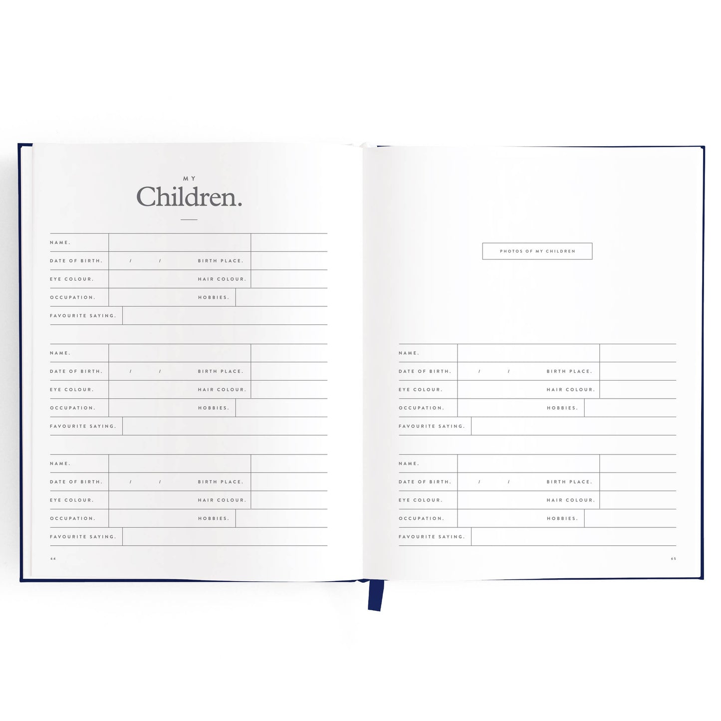 This Is My Story Memoir Journal Navy | Fox & Fallow