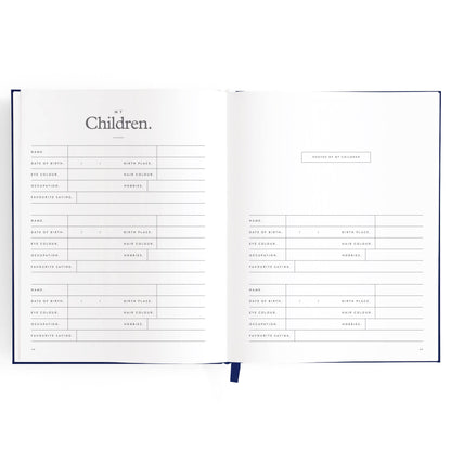 This Is My Story Memoir Journal Navy | Fox & Fallow