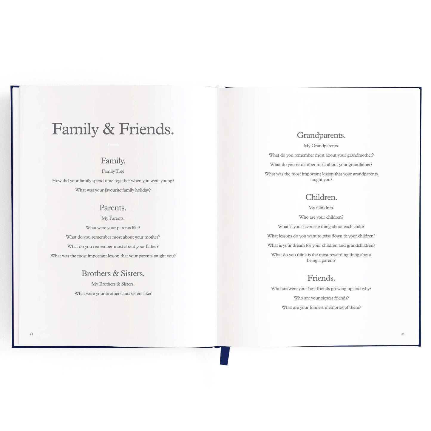 This Is My Story Memoir Journal Navy | Fox & Fallow