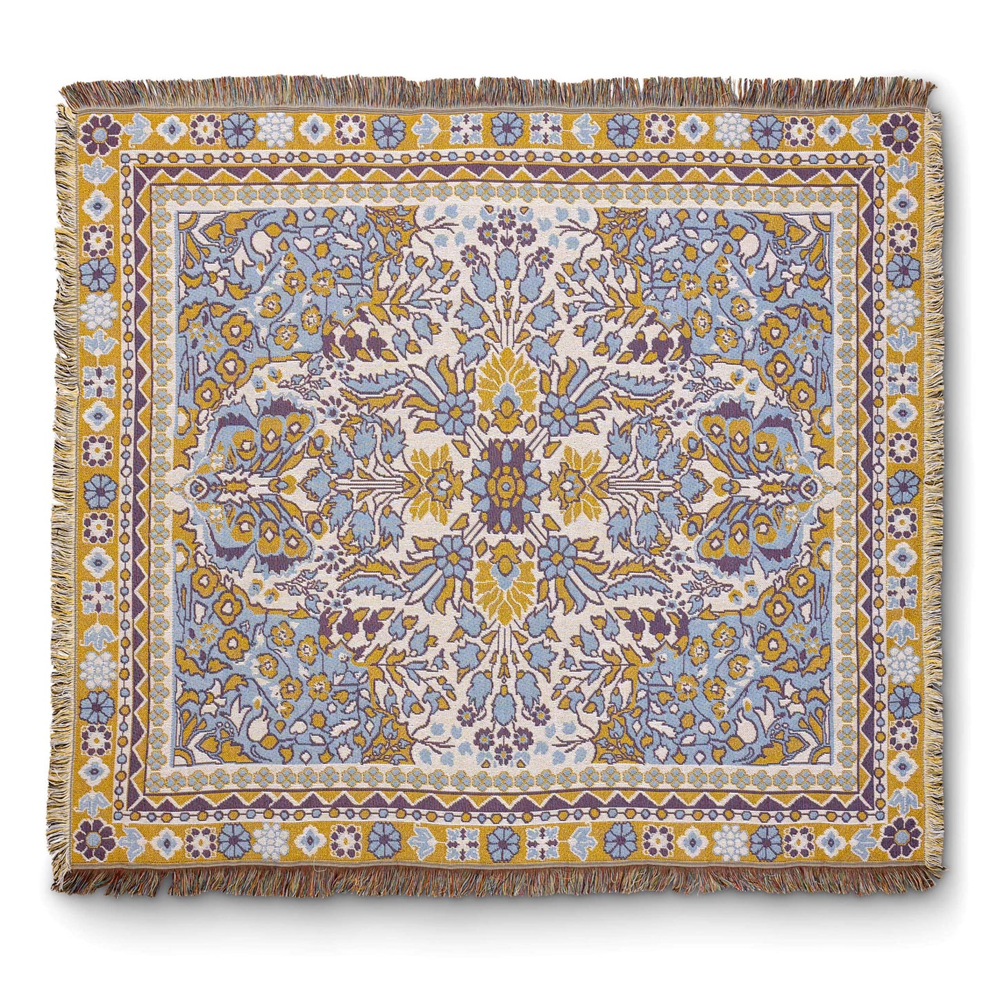 'Every Little Thing' Woven Picnic Rug/Throw: Large 170x200cm | HENDEER