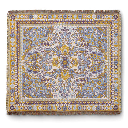 'Every Little Thing' Woven Picnic Rug/Throw: Large 170x200cm | HENDEER
