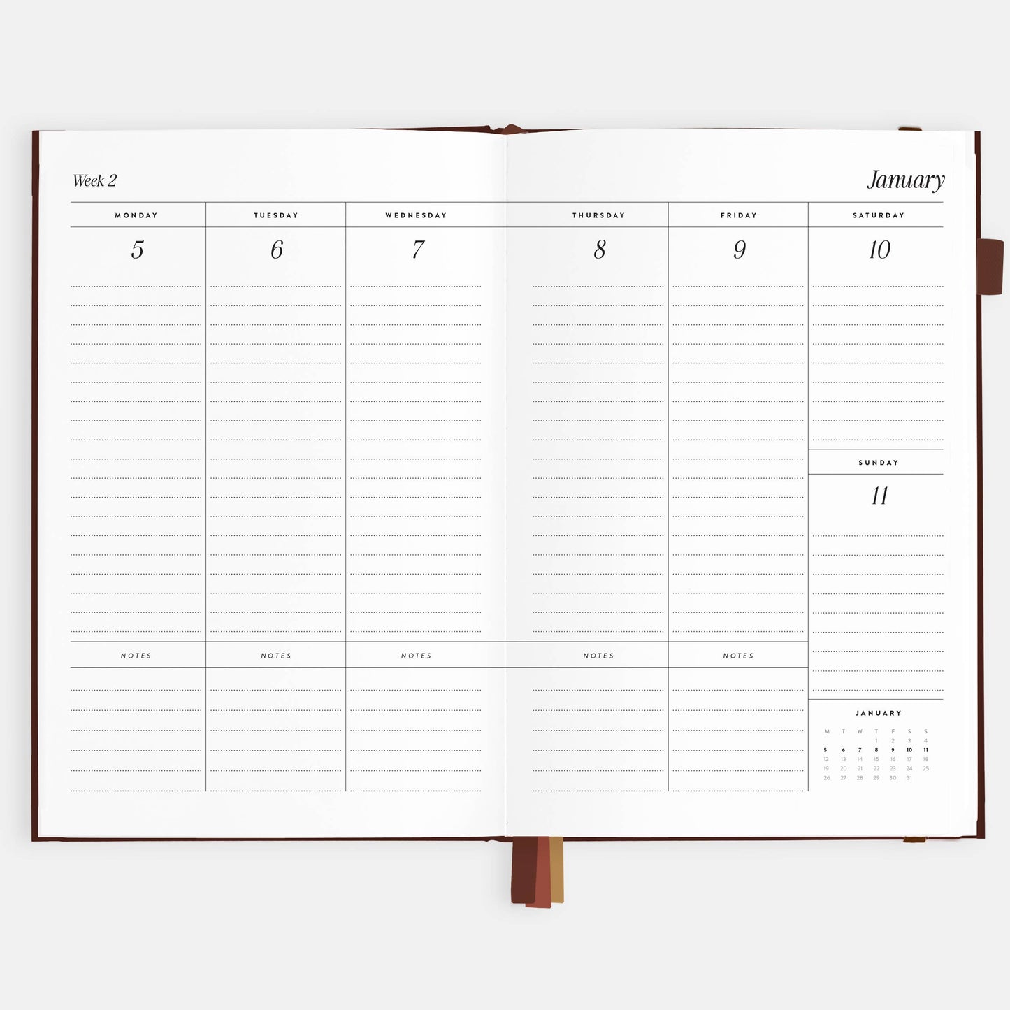 Fox & Fallow - 2026 Chocolate A5 Vertical Planner