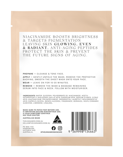 The Unnamed - Brightenting & Anti-Aging Sheet Mask
