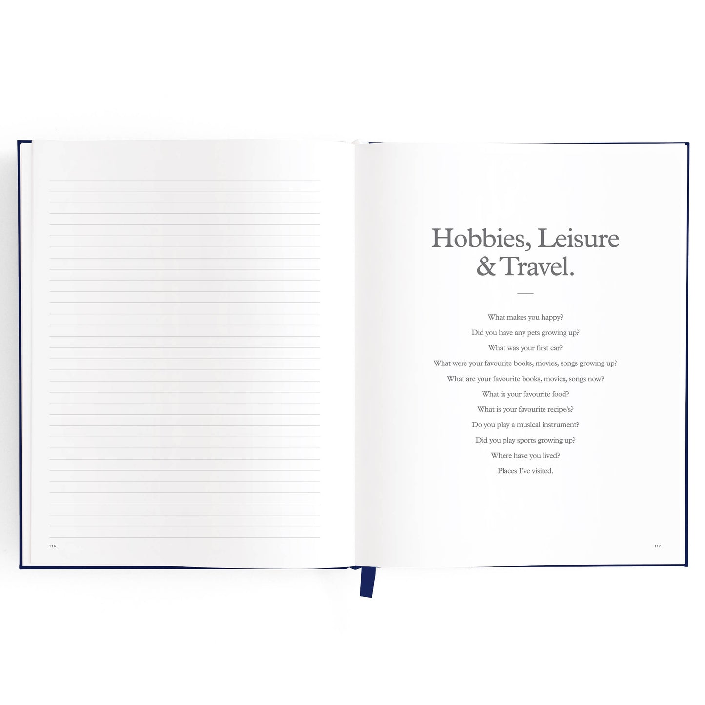 This Is My Story Memoir Journal Navy | Fox & Fallow