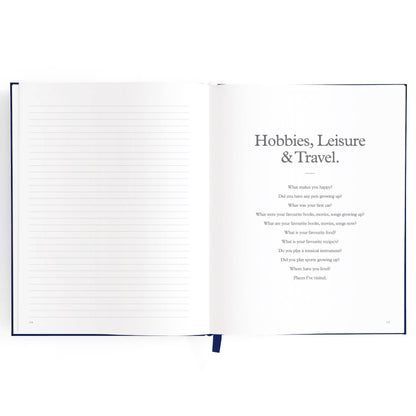 This Is My Story Memoir Journal Navy | Fox & Fallow