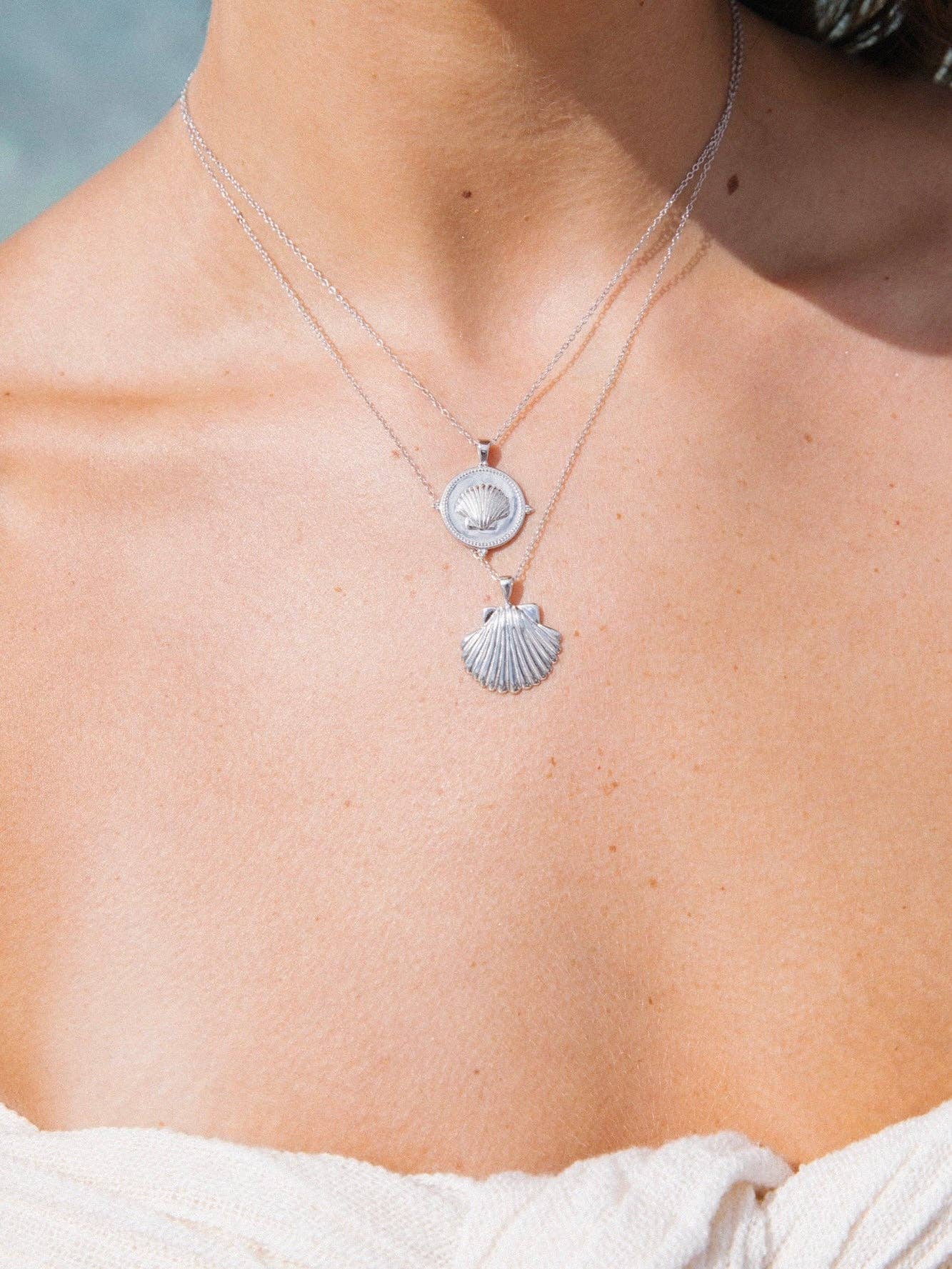 Sun Shell Necklace in Sterling Silver | Malakai the Label