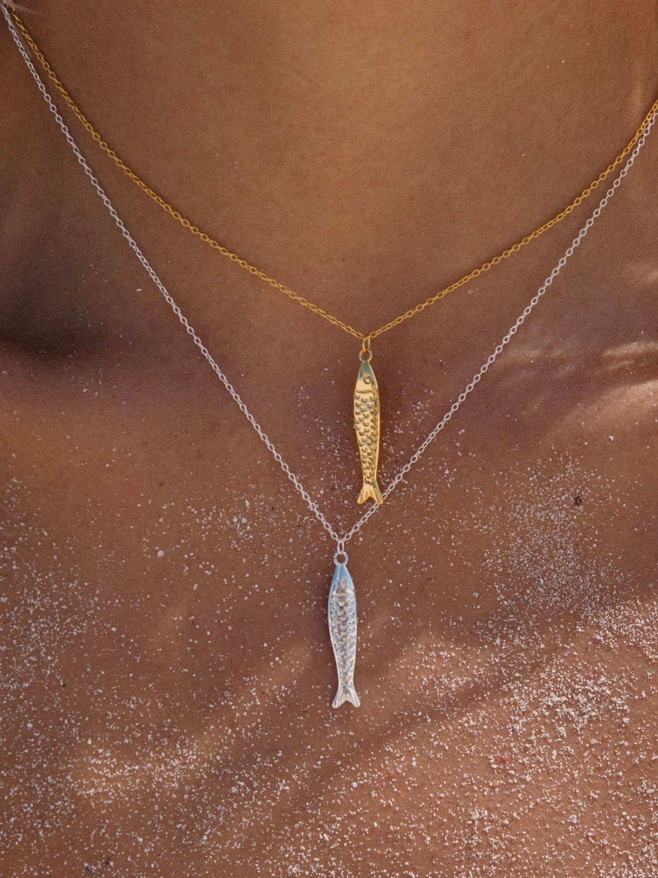 Sardine Necklace in 18k Gold | Malakai the Label