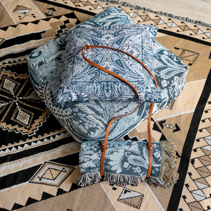 ‘Yesterday' Woven Picnic Rug/Throw: Regular 130x160cm | HENDEER