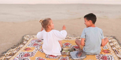 ‘Here Comes The Sun' Woven Picnic Rug/Throw: Regular 130x160cm | HENDEER