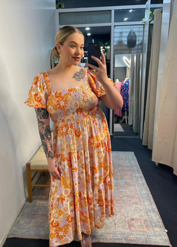 Penny Floral Midi Dress