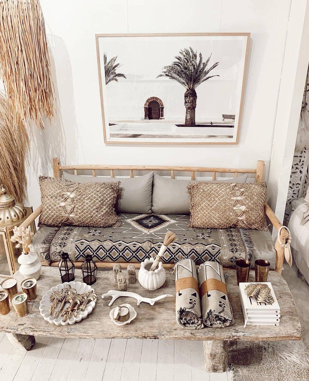 'Hey Jude' Woven Picnic Rug/Throw: Regular 130x160cm | HENDEER