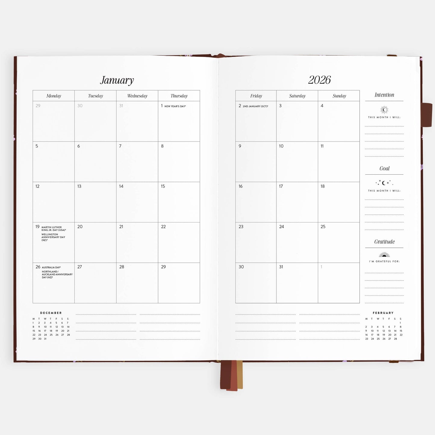 Fox & Fallow - 2026 Wisteria A5 Vertical Planner