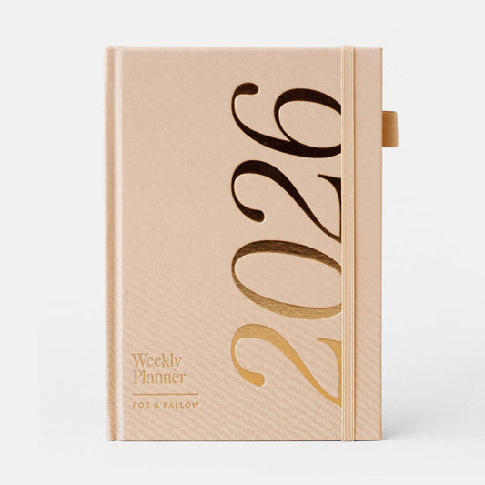Fox & Fallow - 2026 Taupe A5 Horizontal Planner