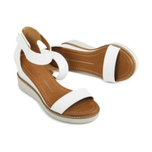 TWEET WEDGE PU SHOES BY LOS CABOS - WHITE