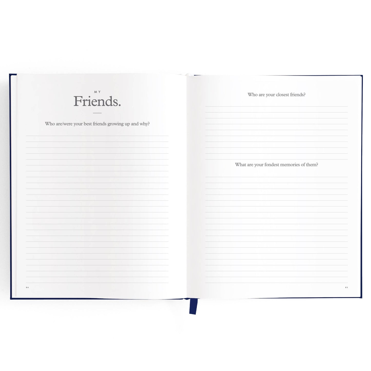 This Is My Story Memoir Journal Navy | Fox & Fallow