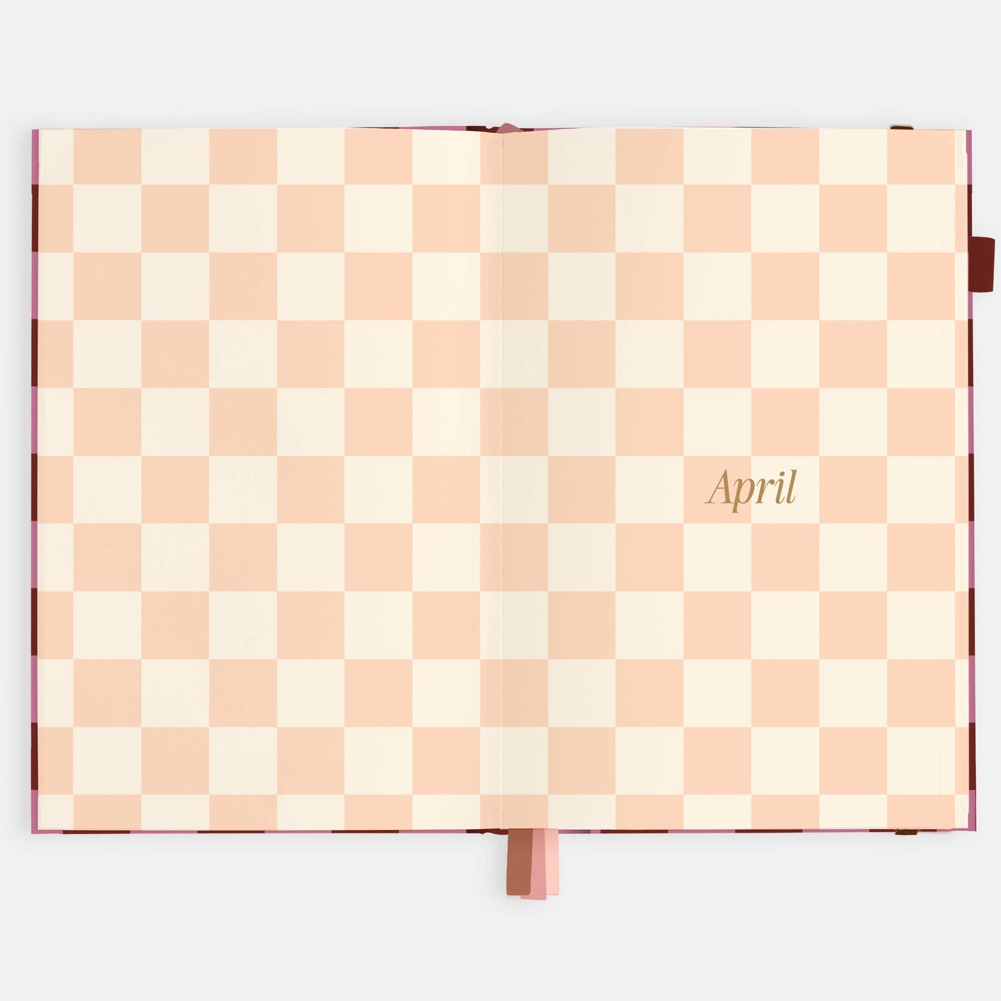 Fox & Fallow - 2026 Cherry Check A5 Horizontal Planner