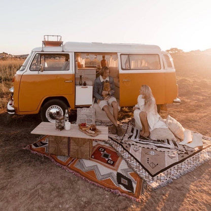 'Nowhere Man' Woven Picnic Rug/Throw: Large 170x200cm | HENDEER