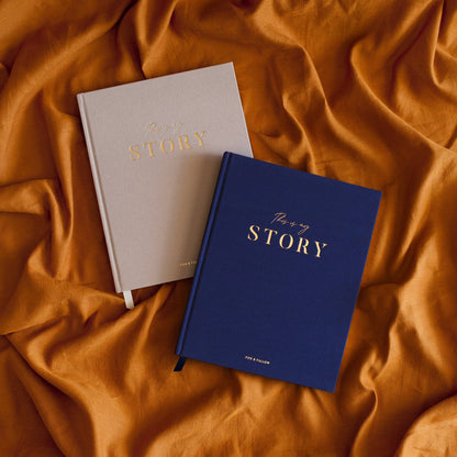 This Is My Story Memoir Journal Navy | Fox & Fallow