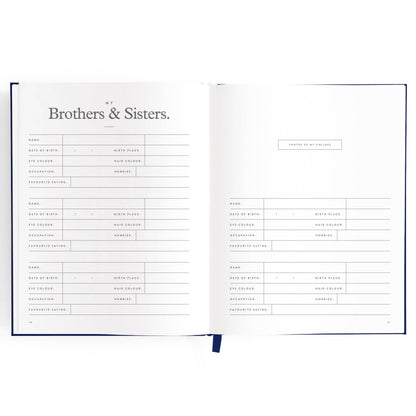 This Is My Story Memoir Journal Navy | Fox & Fallow