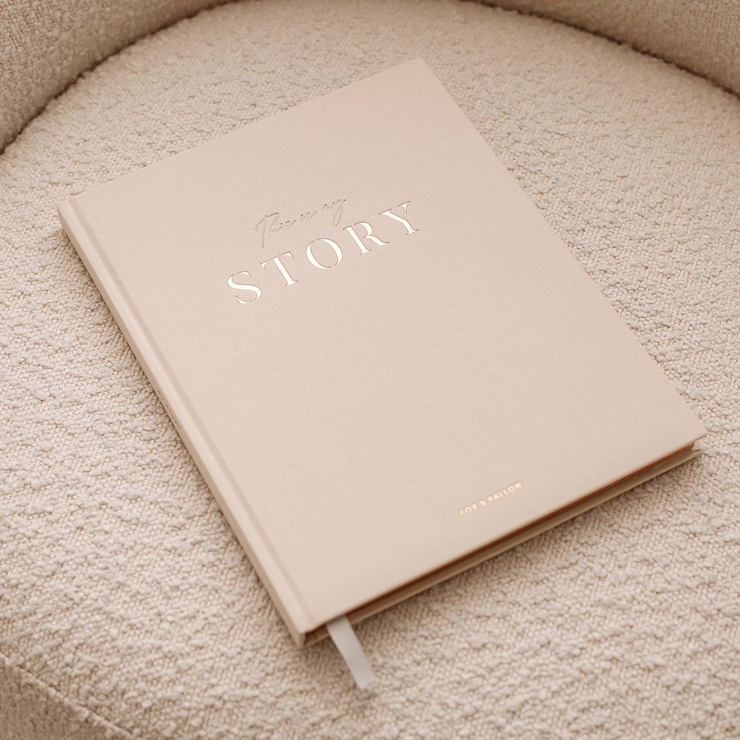 This Is My Story Memoir Journal Cream | Fox & Fallow