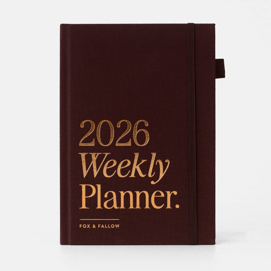 Fox & Fallow - 2026 Chocolate A5 Vertical Planner