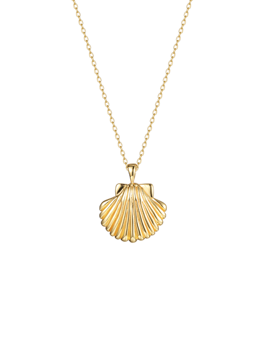 Sun Shell Necklace in 18k Gold Vermeil | Malakai the Label