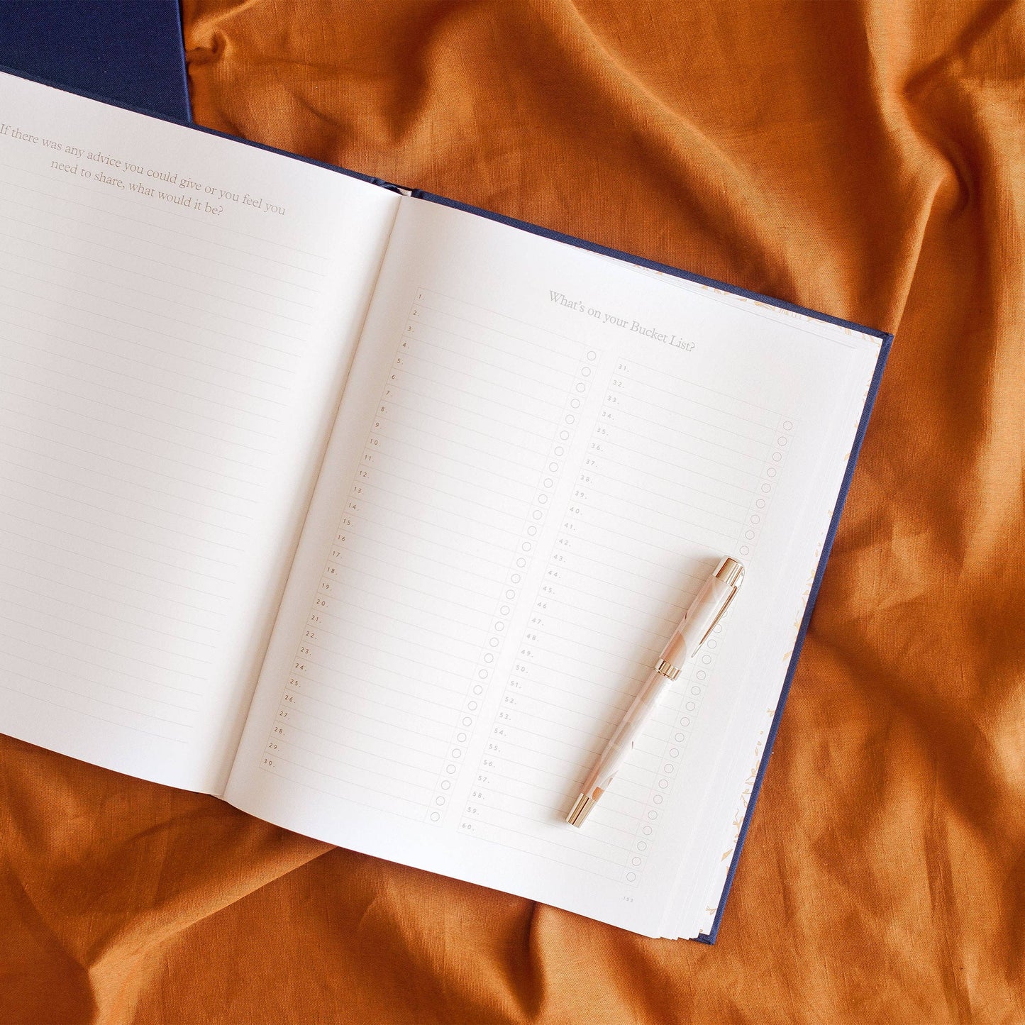 This Is My Story Memoir Journal Navy | Fox & Fallow