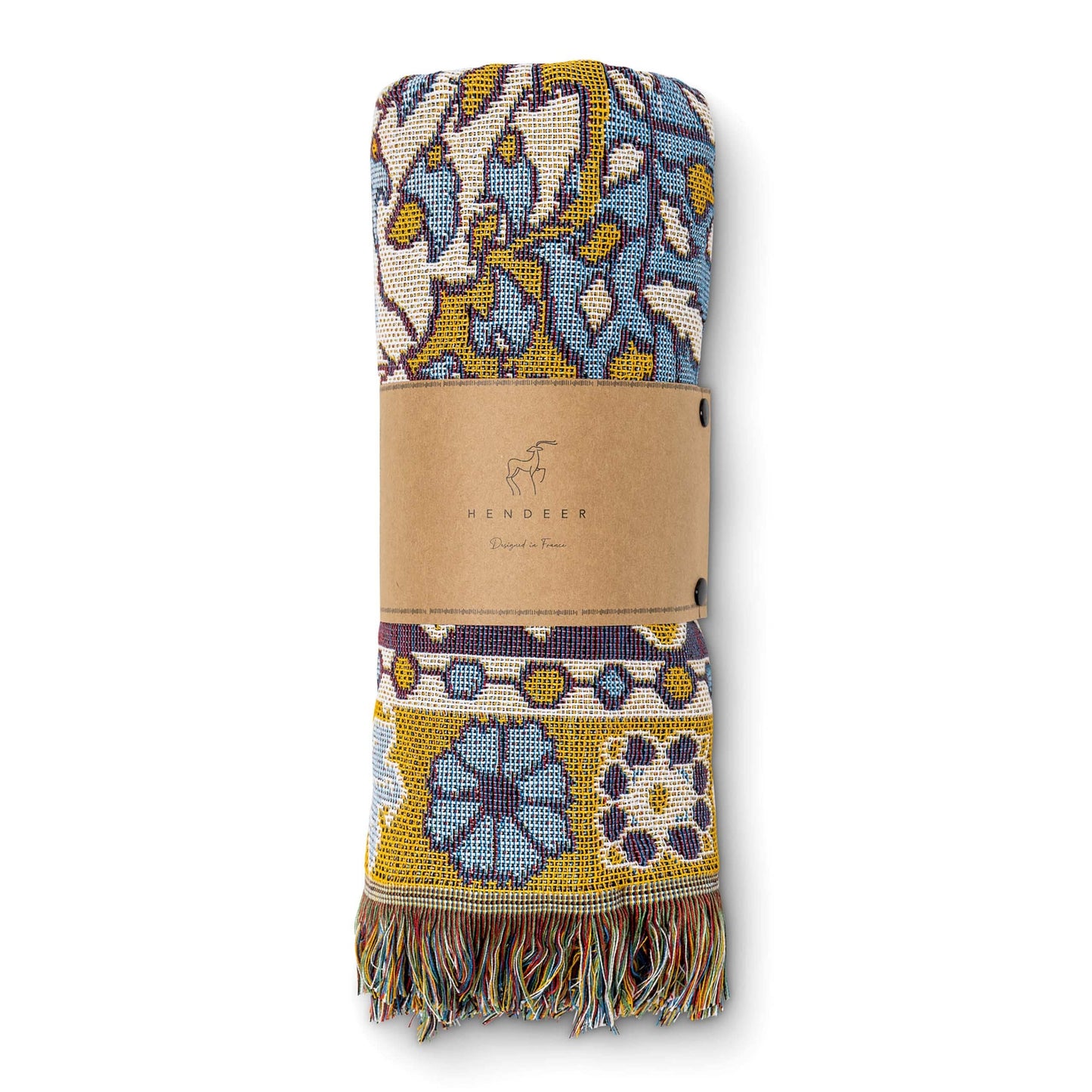 'Every Little Thing' Woven Picnic Rug/Throw: Large 170x200cm | HENDEER