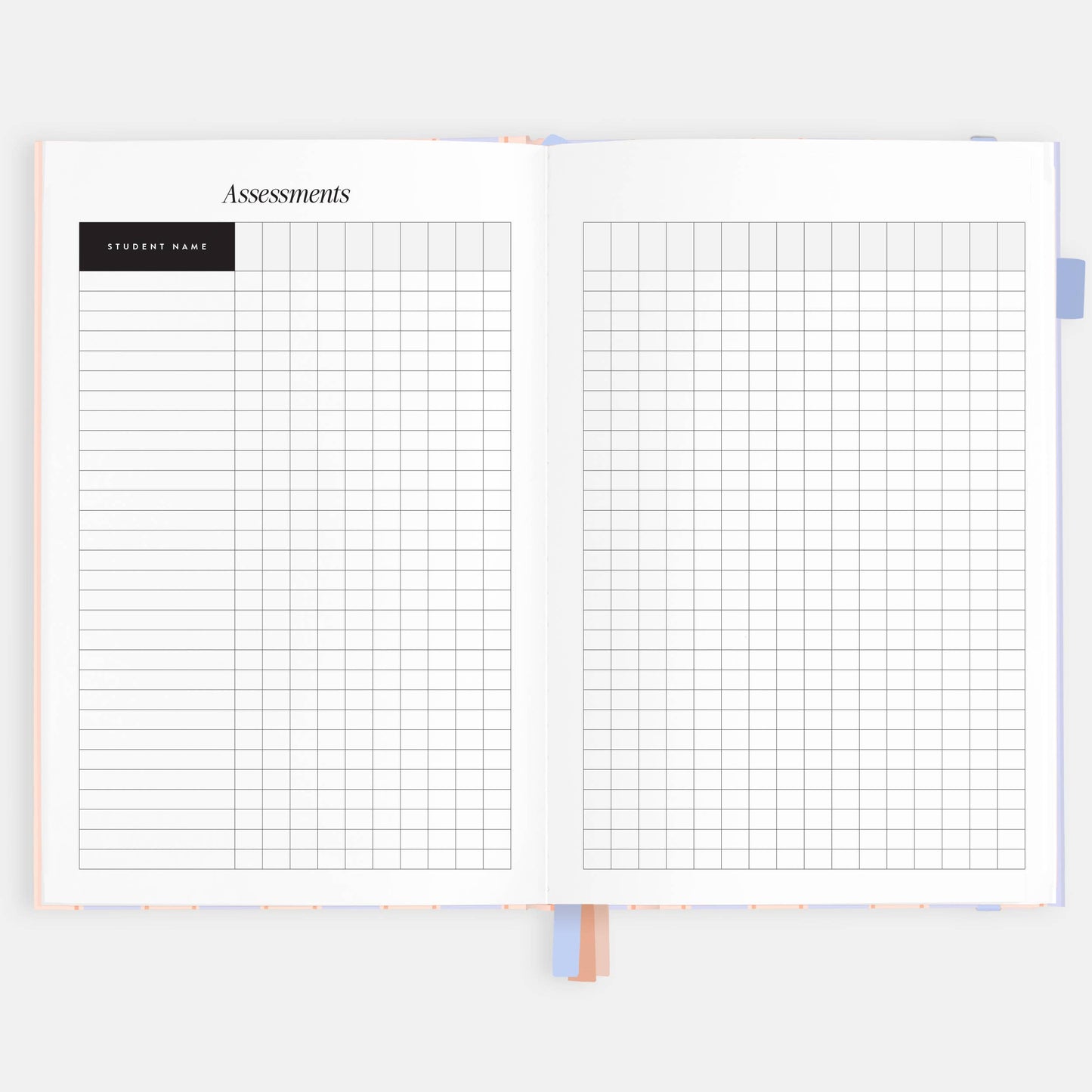 Fox & Fallow - 2026 Powder Stripe A5 Academic Vertical Planner