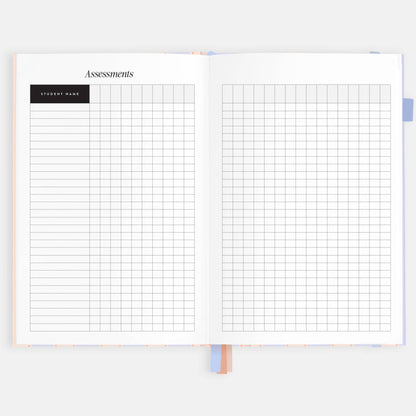Fox & Fallow - 2026 Powder Stripe A5 Academic Vertical Planner