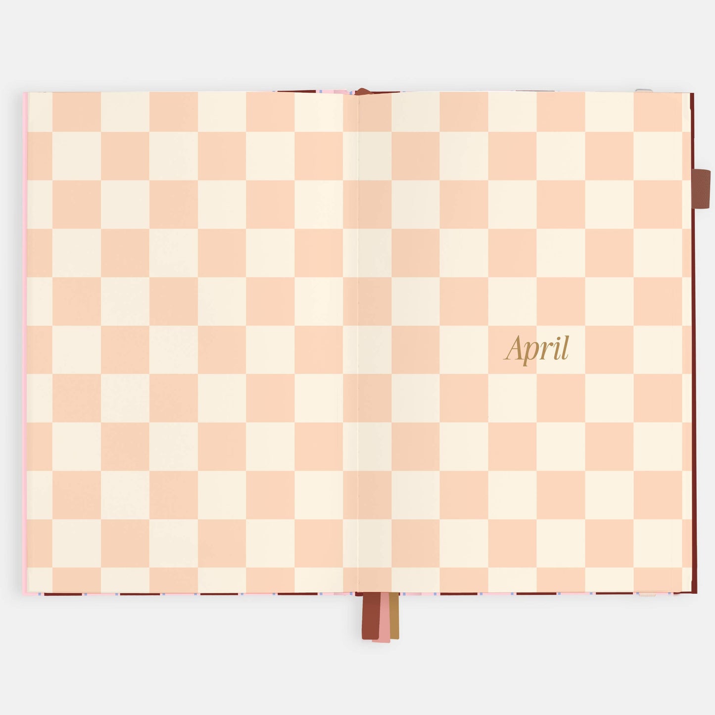 Fox & Fallow - 2026 Burgundy Stripe A5 Vertical Planner