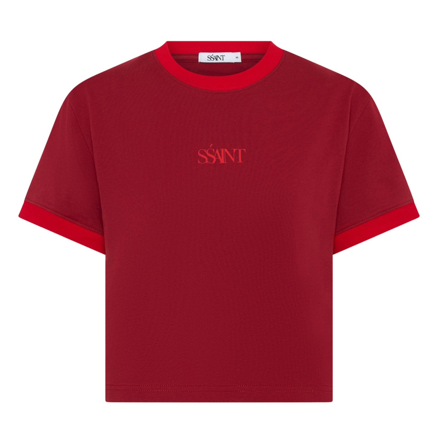 SŚAINT Logo Baby Tee - Red
