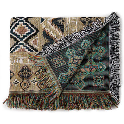 'Hey Jude' Woven Picnic Rug/Throw: Regular 130x160cm | HENDEER