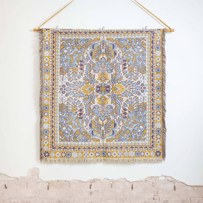 'Every Little Thing' Woven Picnic Rug/Throw: Large 170x200cm | HENDEER