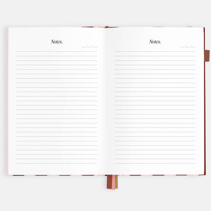 Fox & Fallow - 2026 Burgundy Stripe A5 Vertical Planner