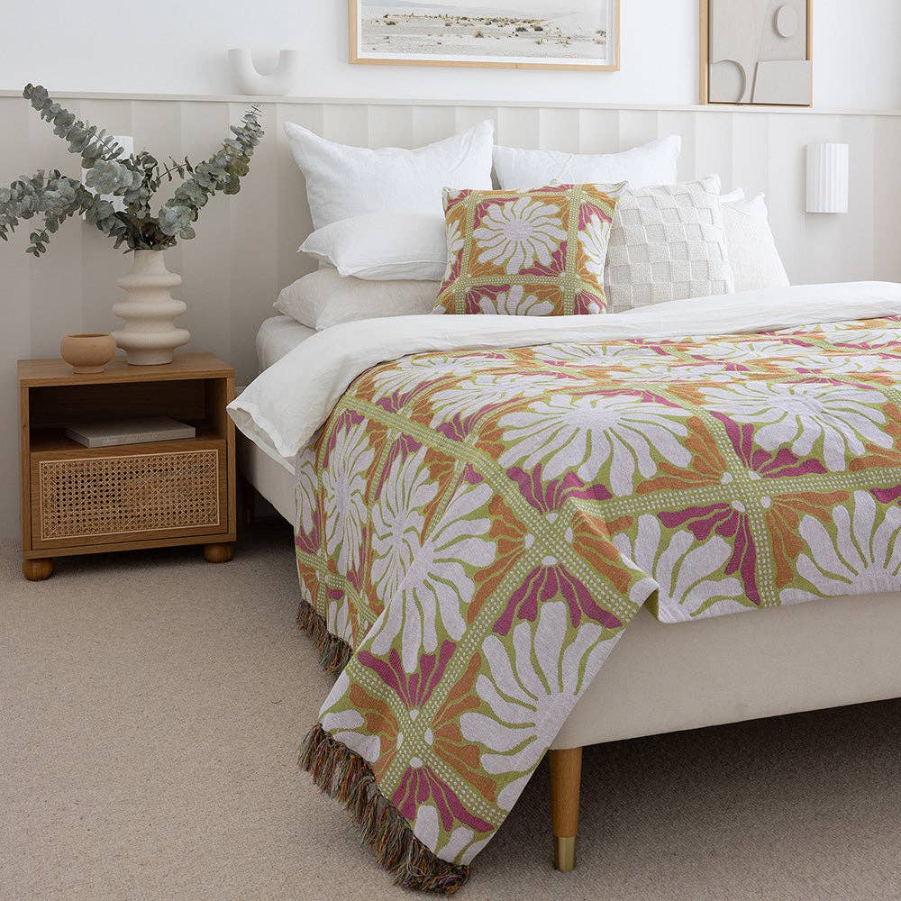 Bambury - Zinnia Throw Blanket - Sorbet