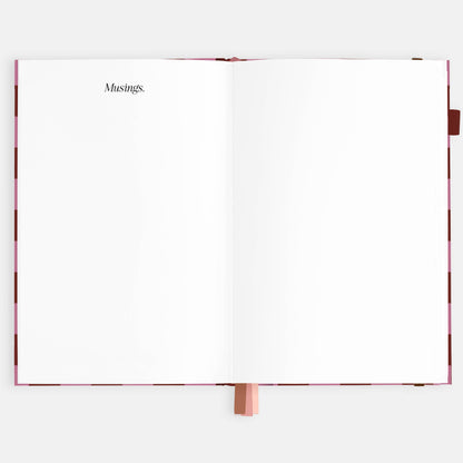 Fox & Fallow - 2026 Cherry Check A5 Horizontal Planner