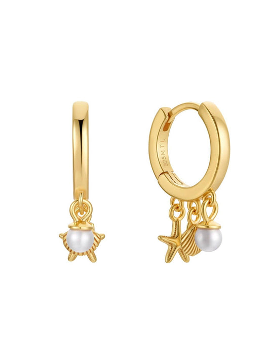 Oceanic Hoops in 18k Gold Vermeil | Malakai the Label