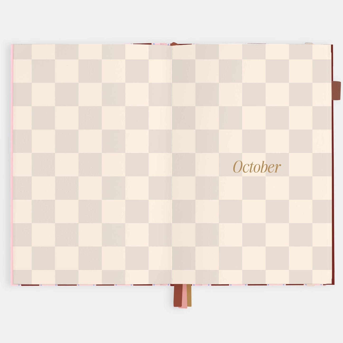 Fox & Fallow - 2026 Burgundy Stripe A5 Vertical Planner