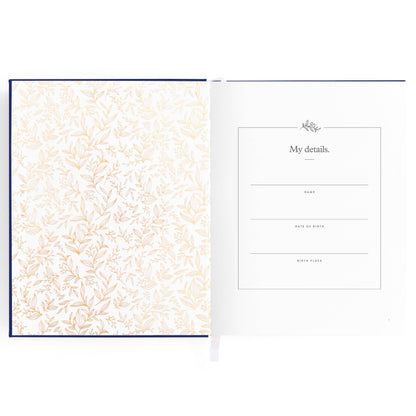 This Is My Story Memoir Journal Navy | Fox & Fallow