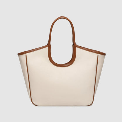 Alexandra Tote Bag - Canvas/Tan | LOUENHIDE