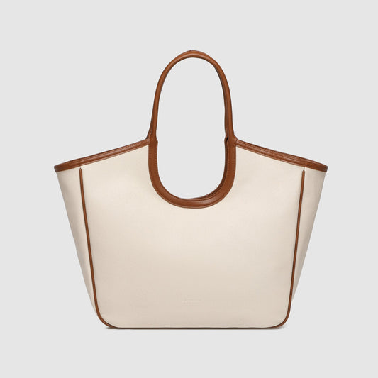 Alexandra Tote Bag - Canvas/Tan | LOUENHIDE