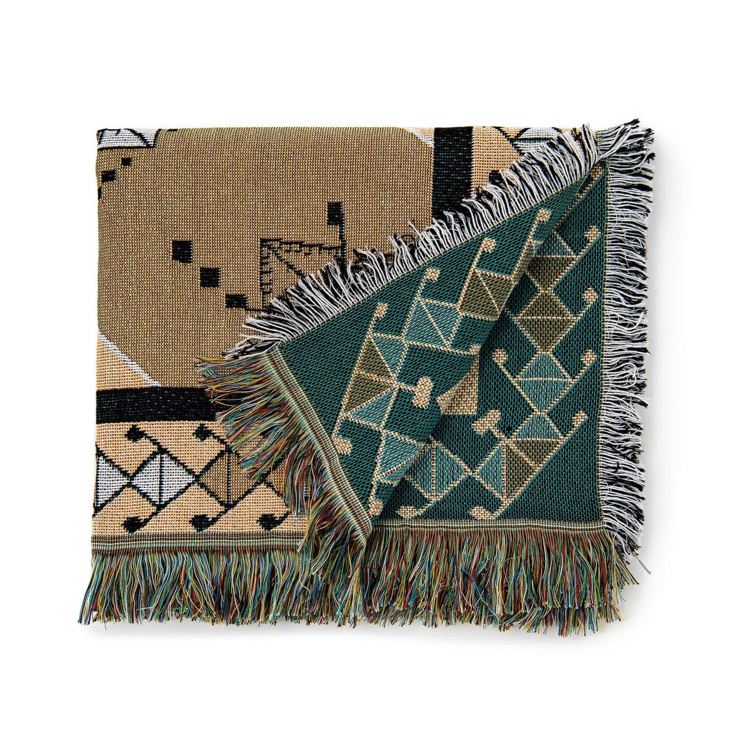 'Nowhere Man' Woven Picnic Rug/Throw: Large 170x200cm | HENDEER