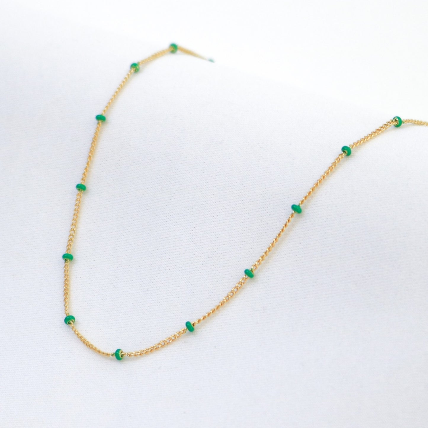 Layer Me Necklace in Gold with Deep Sea | Love Lunamei