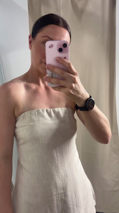 Bella Tube Top & Pants Set - Oatmeal